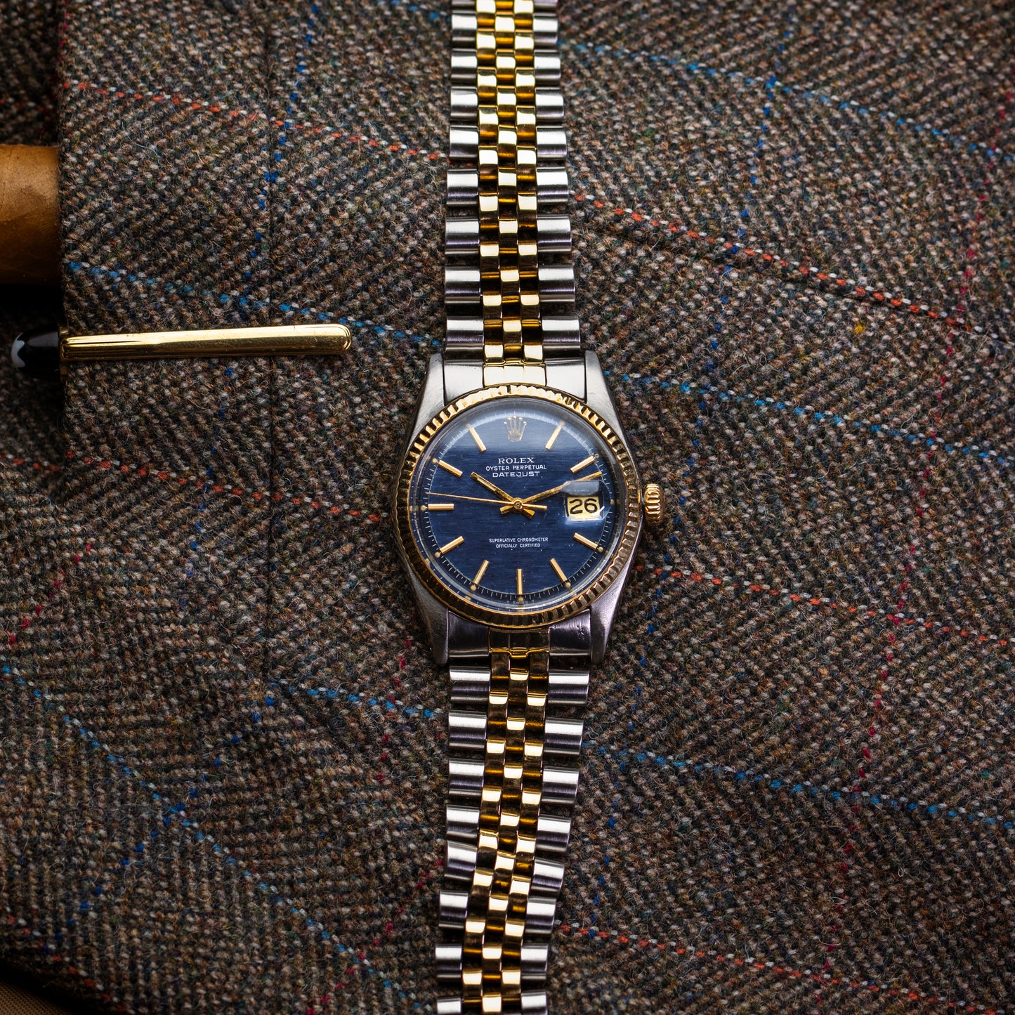 Rolex Datejust 1601 or et acier