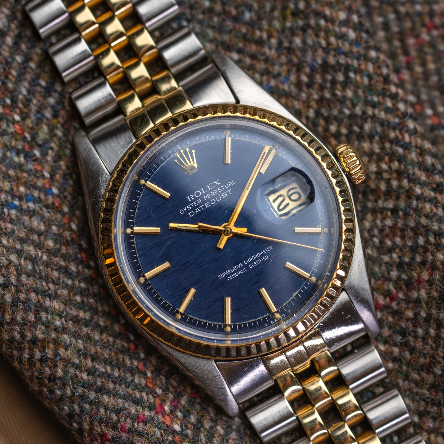 Rolex Datejust 1601 or et acier