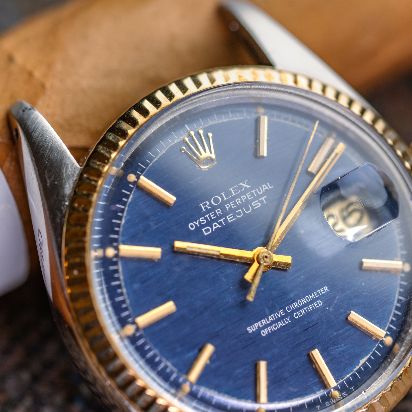 Rolex Datejust 1601 or et acier