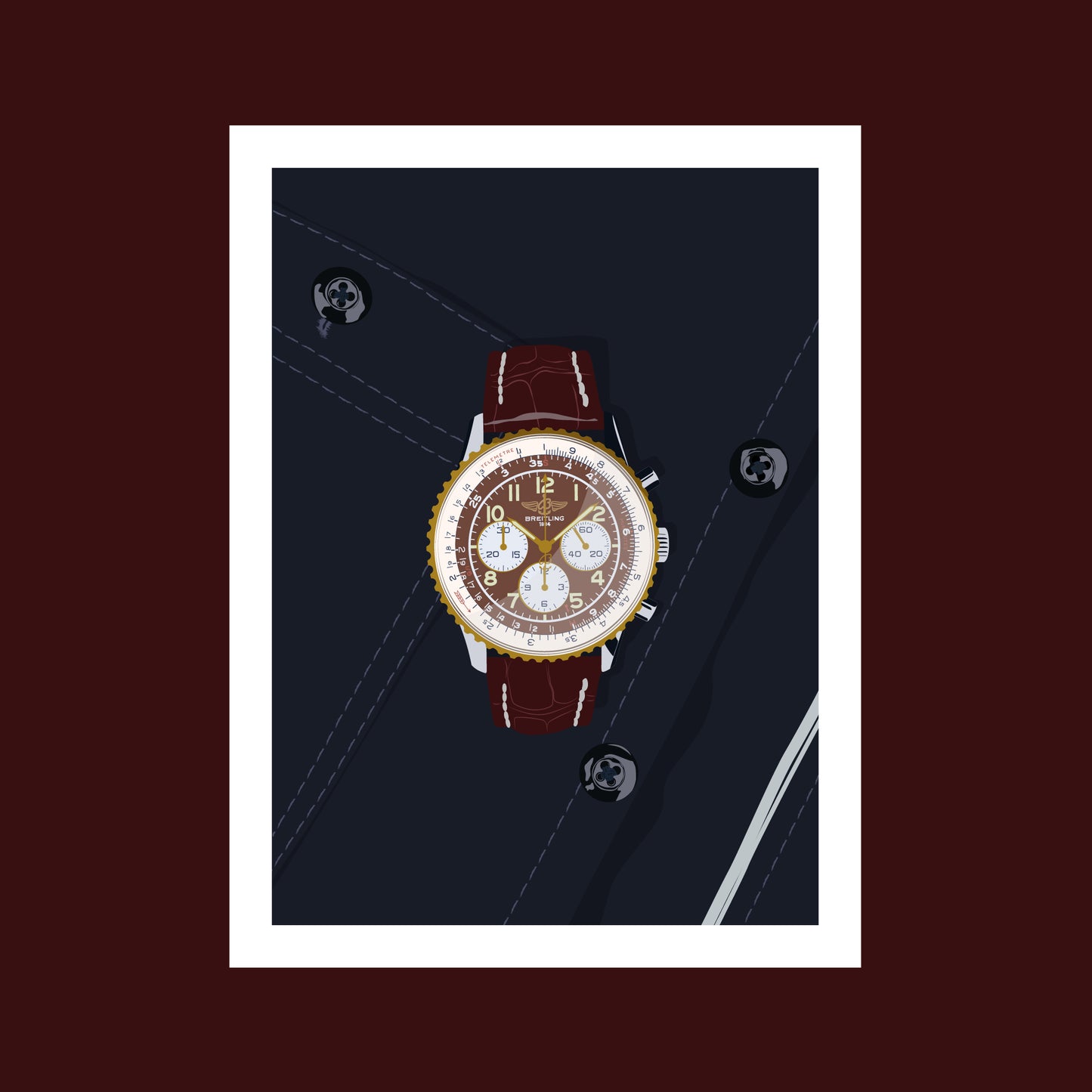 Illustration Breitling Navitimer 92