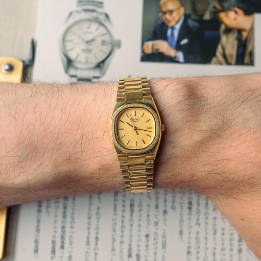 Seiko Quartz plaquée or jaune