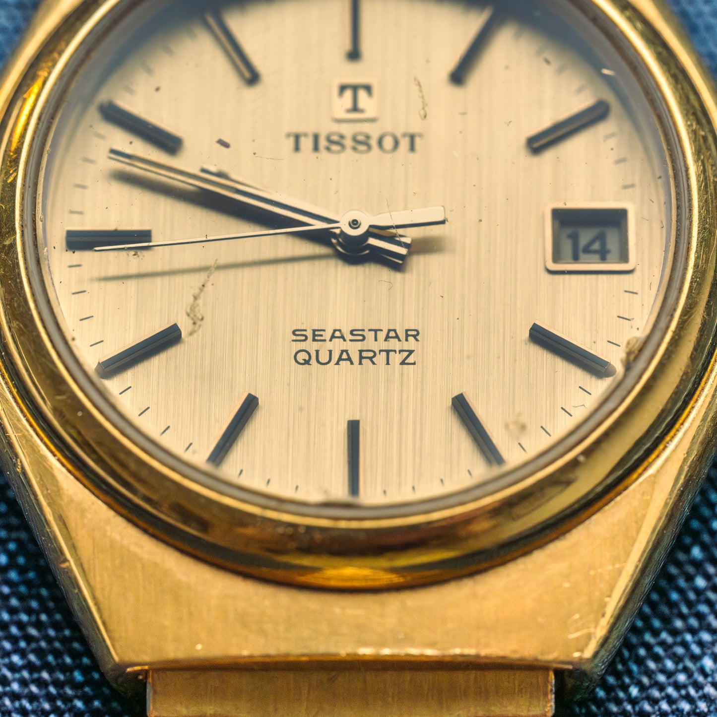 Tissot Seastar quartz plaquée or jaune