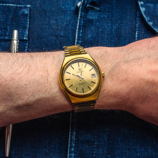 Tissot Seastar quartz plaquée or jaune