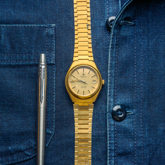 Tissot Seastar quartz plaquée or jaune