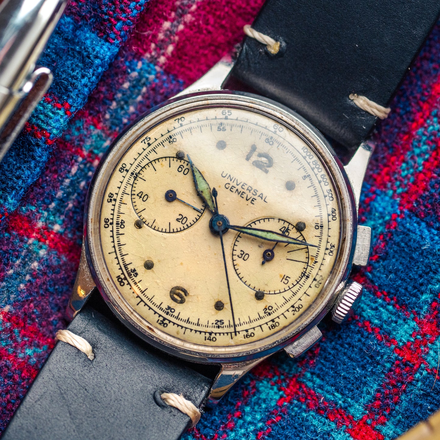 Universal Genève Bi-Compax Acier