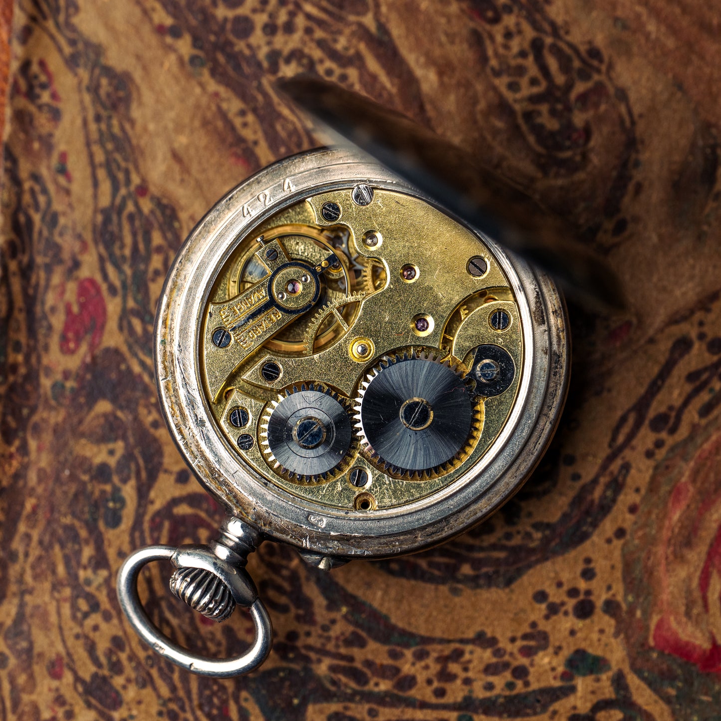 Montre de poche huguenin frères