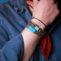 Bracelet Navajo argent et turquoise
