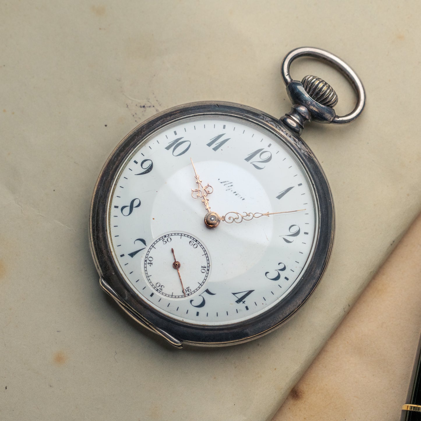 Montre de poche Alpina argent 900