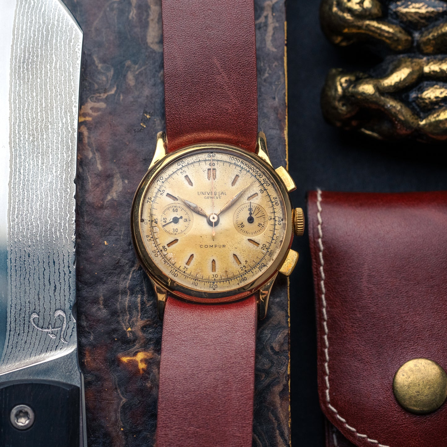 Universal Genève Compur or 18 carats
